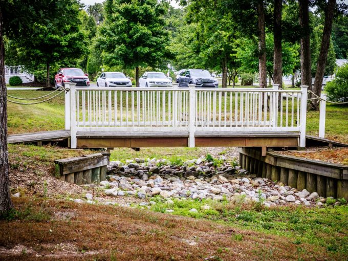 View of a small bridge at Carol Lynn Resorts East