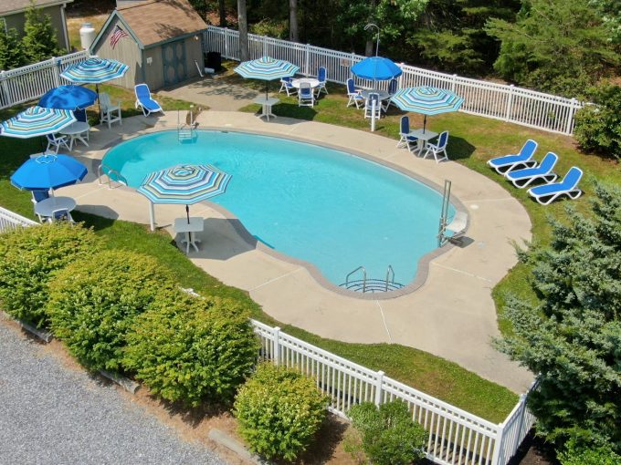 aerial view of the Swimming pool at Carol Lynn Resorts East